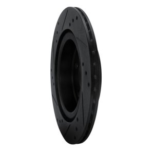 Nissan X-Trail Brake Rotor (1) - Rear Right - R1 Concepts - Drilled & Slotted - Black - `17-`25